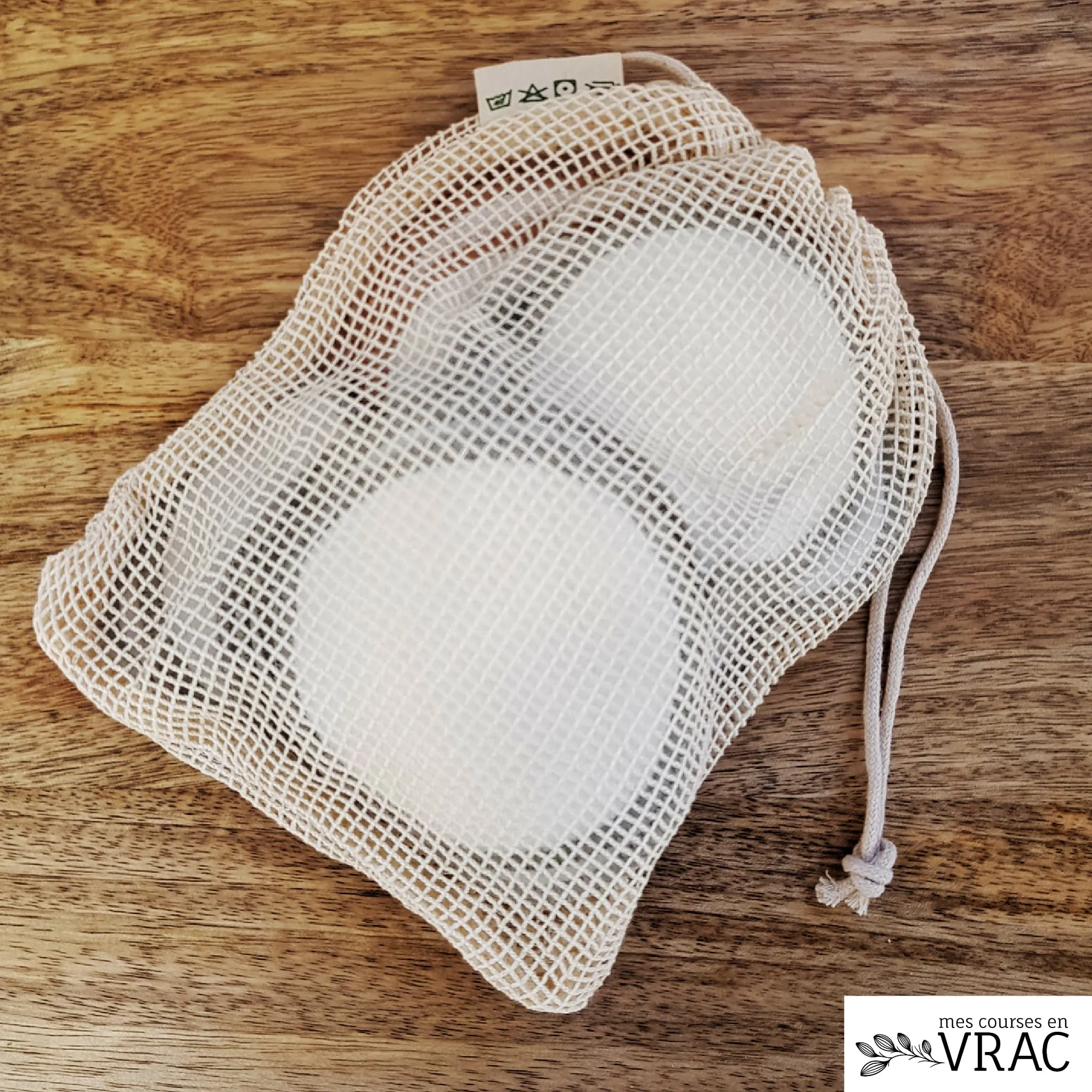 16 Disques démaquillants en bambou – Image 3