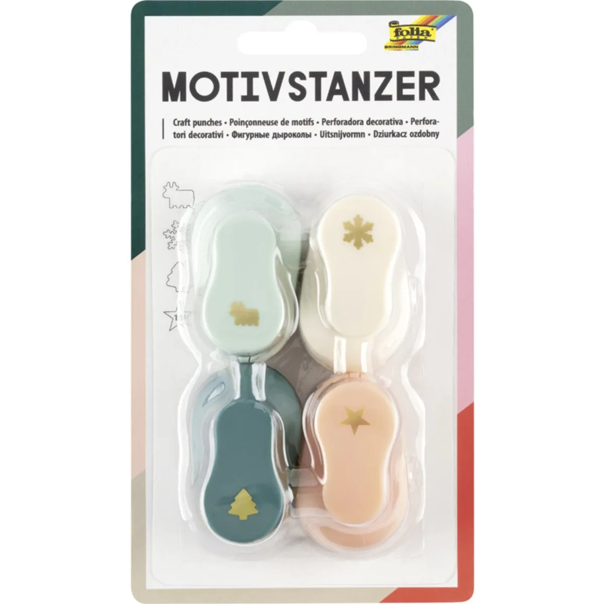 Lot de 4 Poinçonneuses à motifs Noël – Image 2