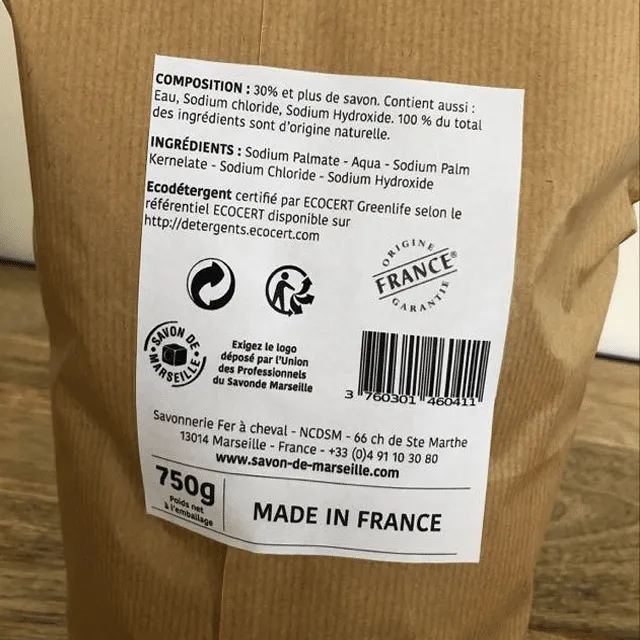 Copeaux de savon de Marseille extra pur en vrac (recharge) – 750 g – Image 5