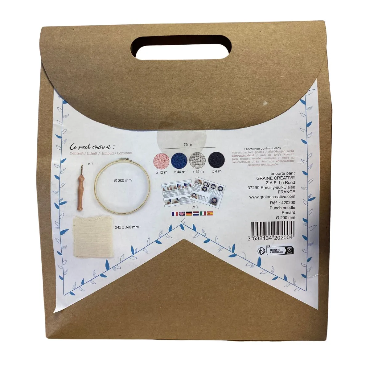 Kit broderie : Renard – Image 3