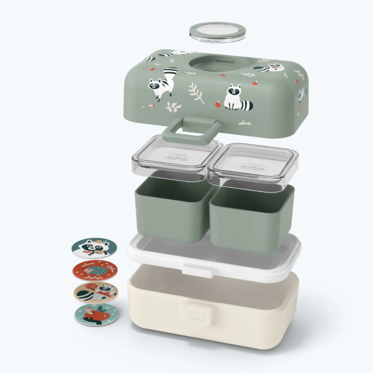 Monbento | Lunchbox – Vert Raccoon – Image 3