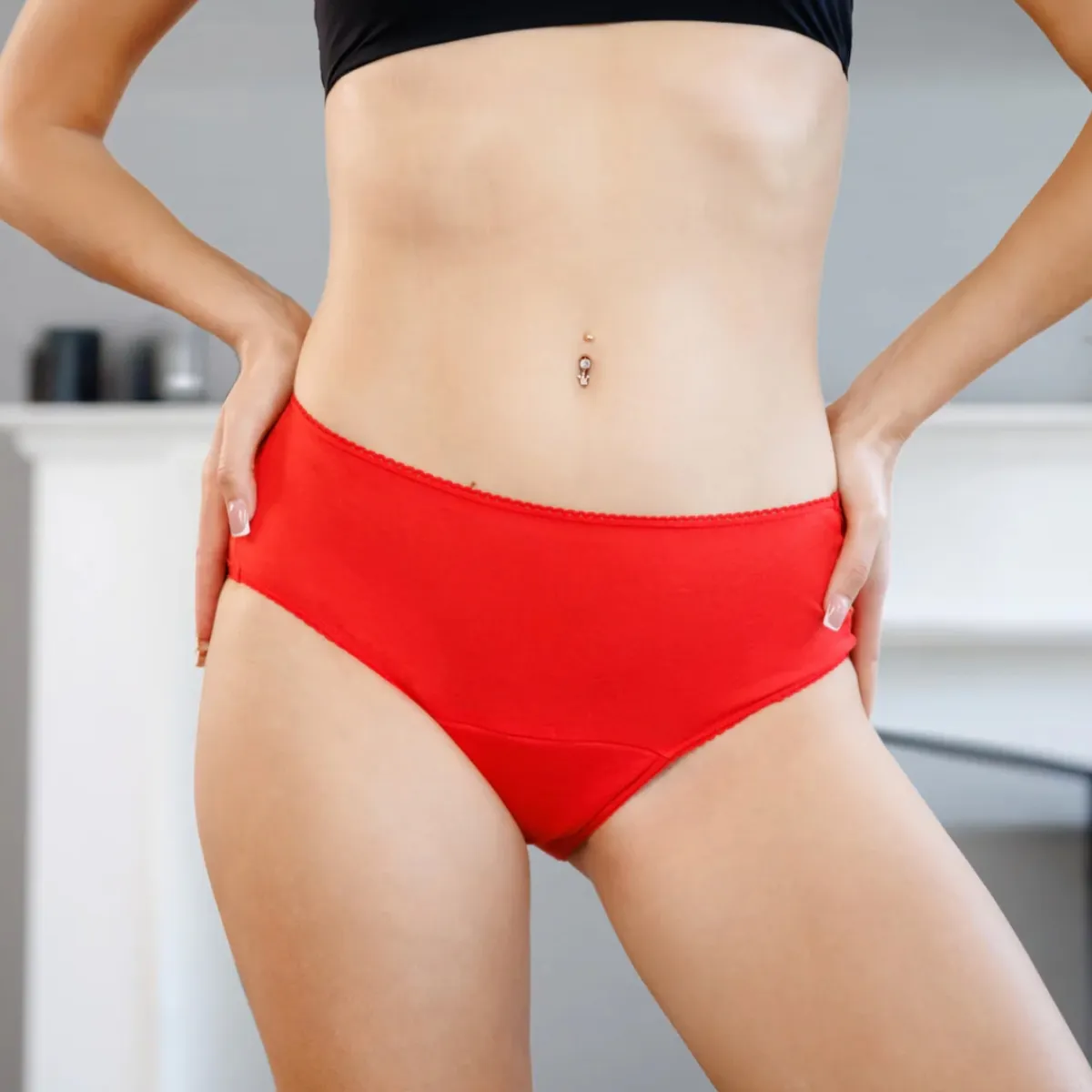 Culotte menstruelle VITALE – Rouge – Image 3