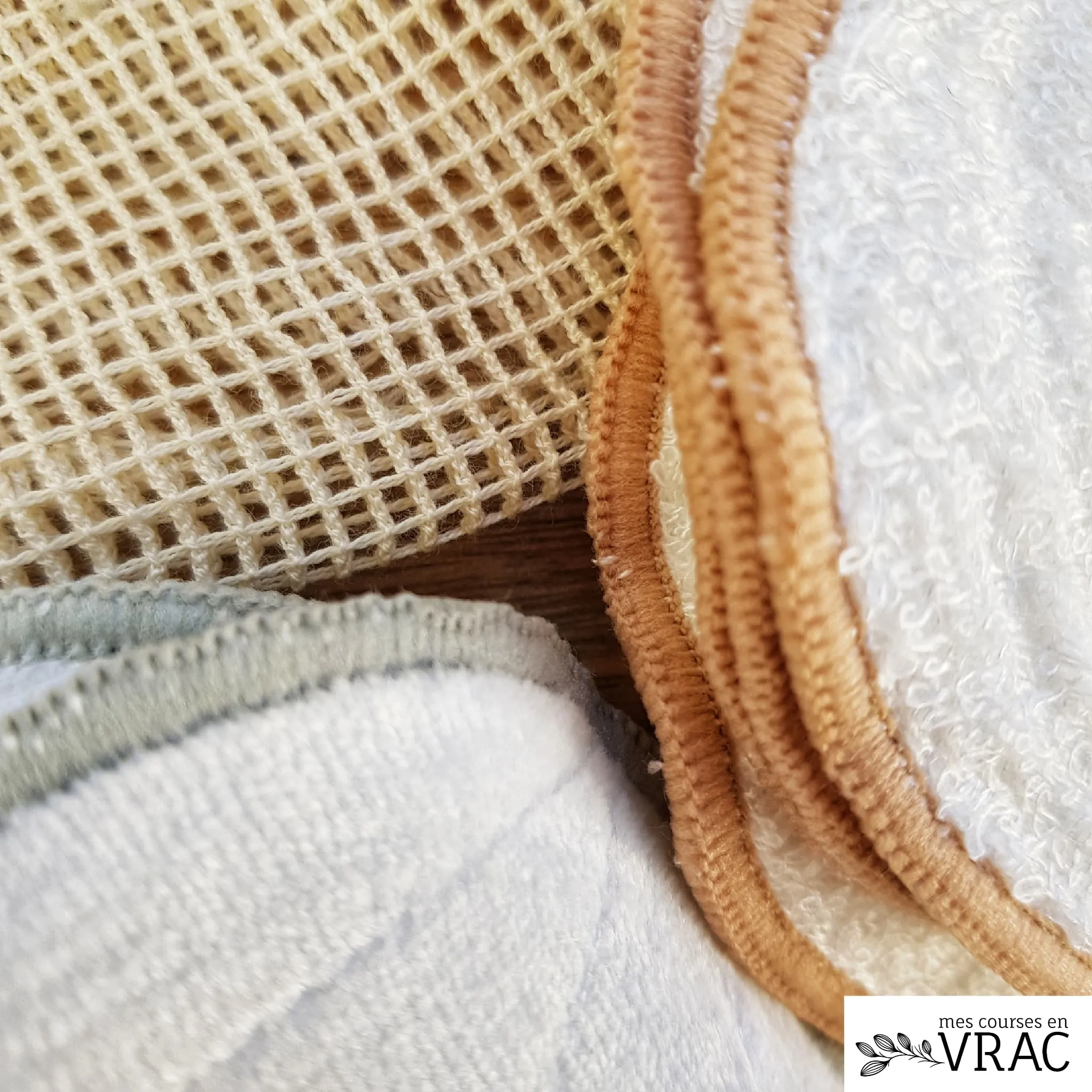 16 Disques démaquillants en bambou – Image 4