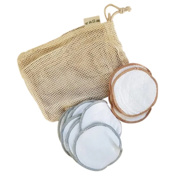 16 Disques démaquillants en bambou – Image 2