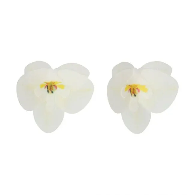 Set/10 Fleurs Comestibles Orchidées Blanches – Image 2