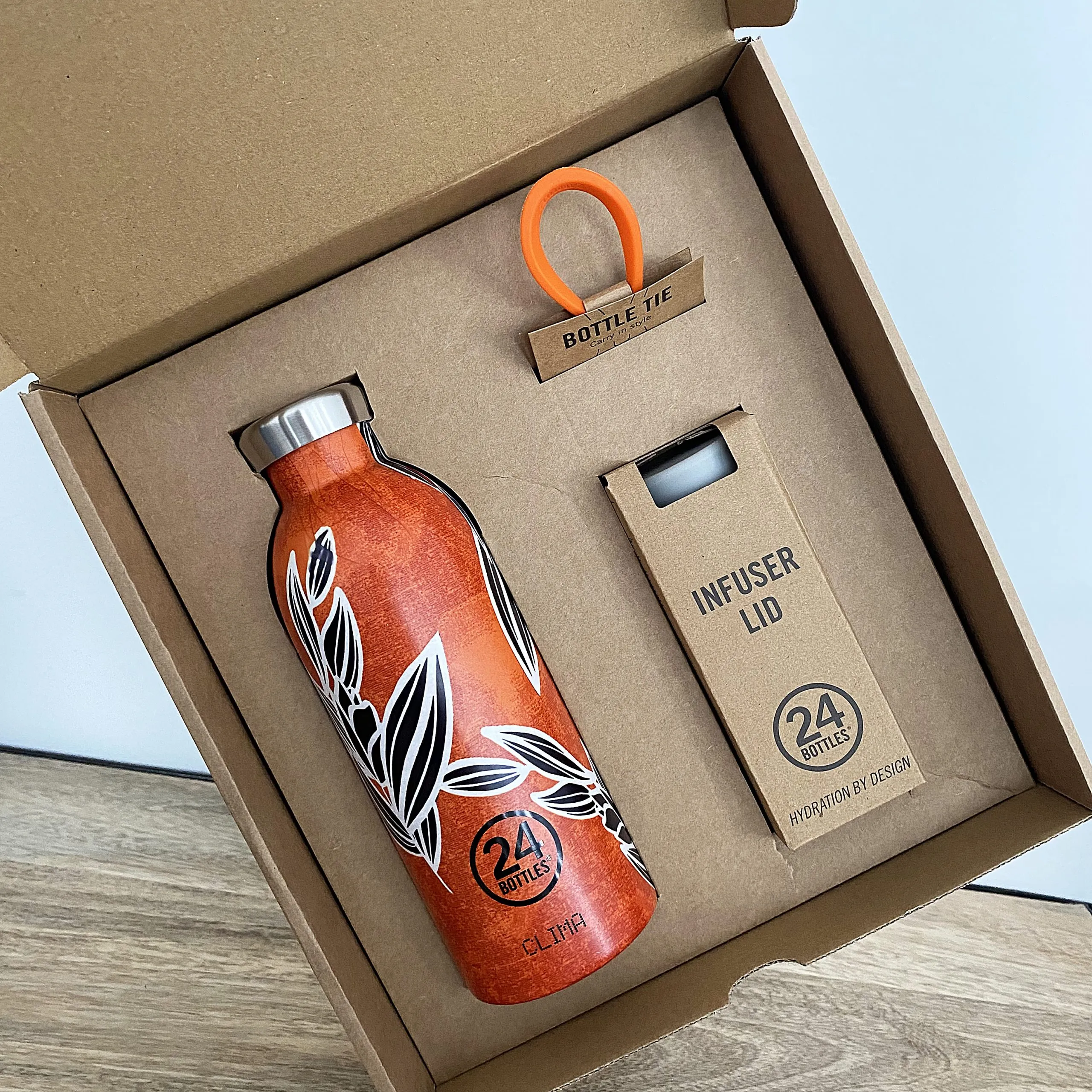 Coffret gourde infusion CLIMA 500 ml – Ashianti Batik | 24 Bottles – Image 2