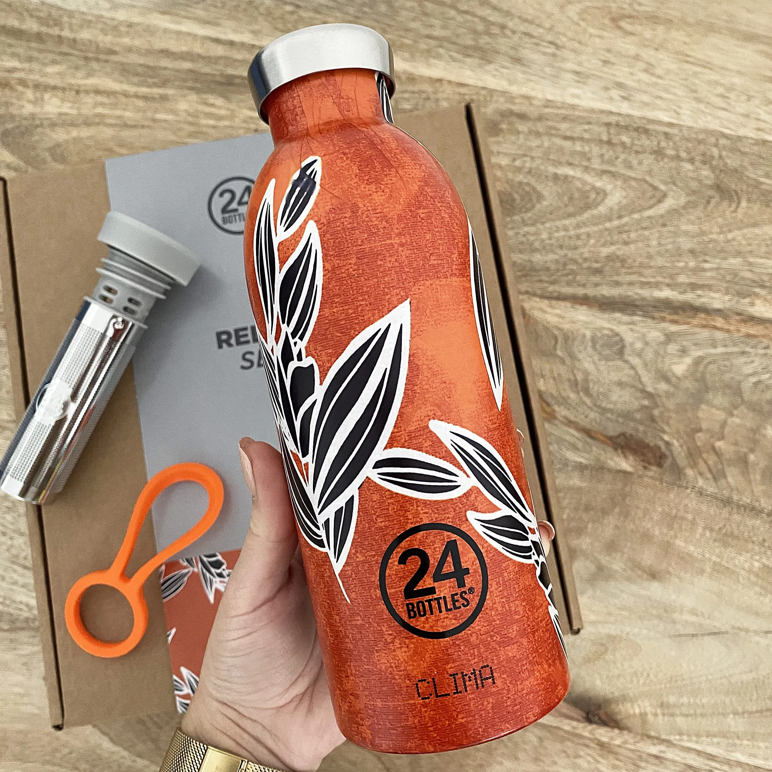Coffret gourde infusion CLIMA 500 ml – Ashianti Batik | 24 Bottles – Image 5