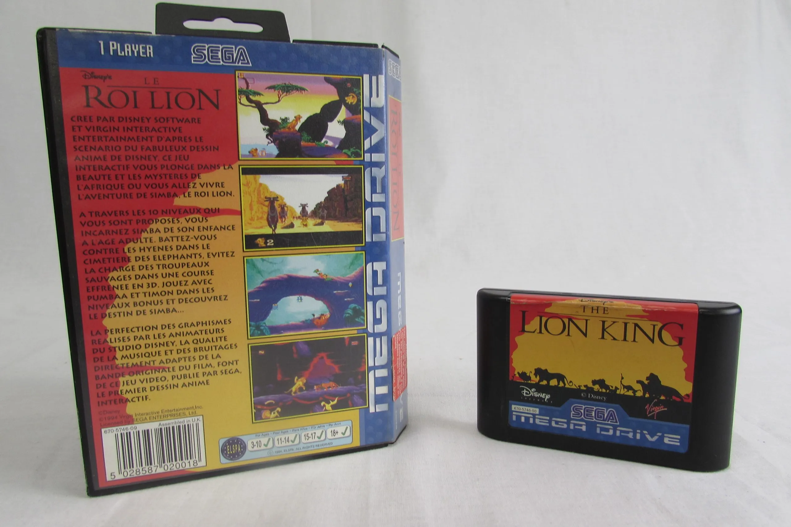Sega Le roi lion megadrive – Produit Multimédia autre d’occasion – Image 2