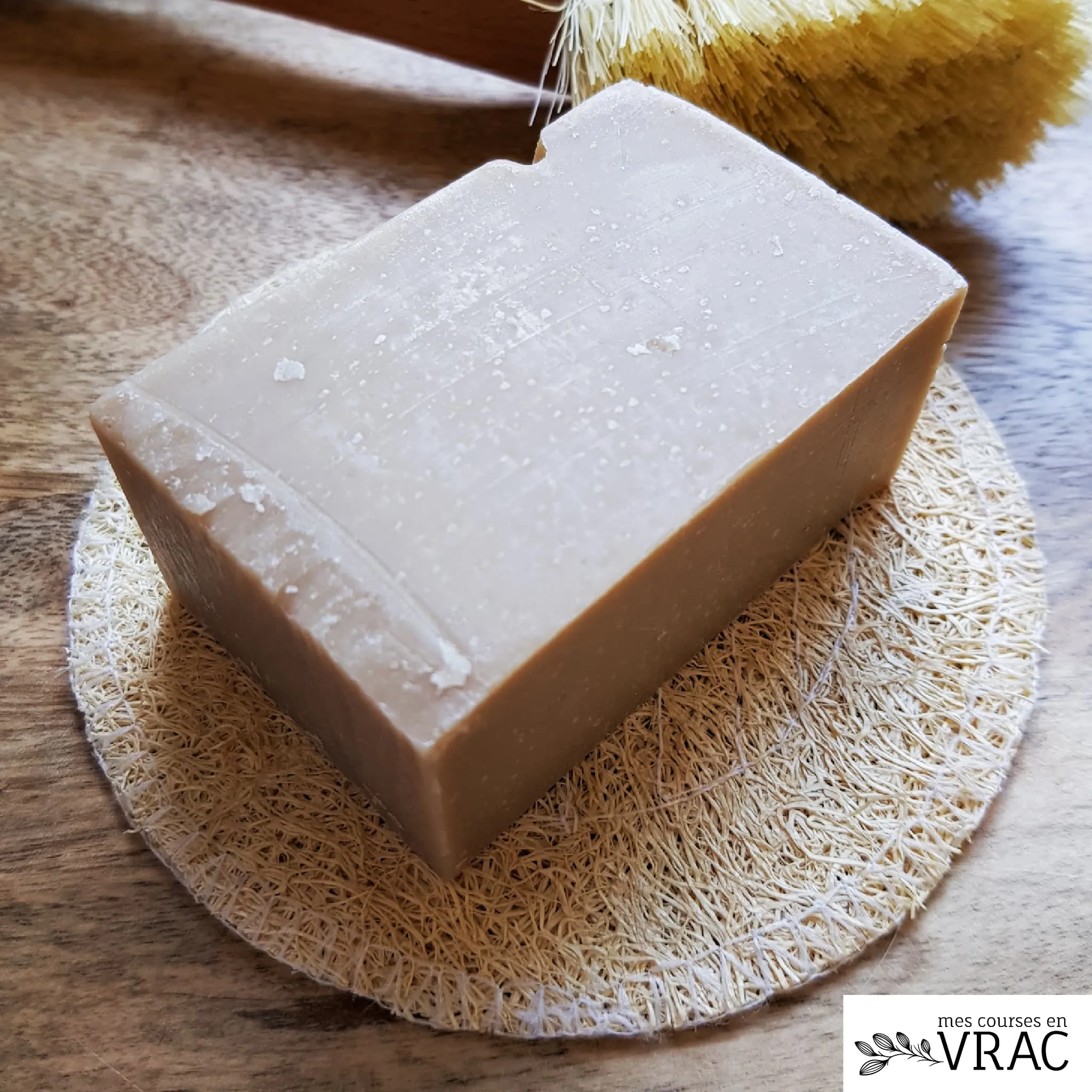 Porte-savon éponge luffa – rond – Image 5