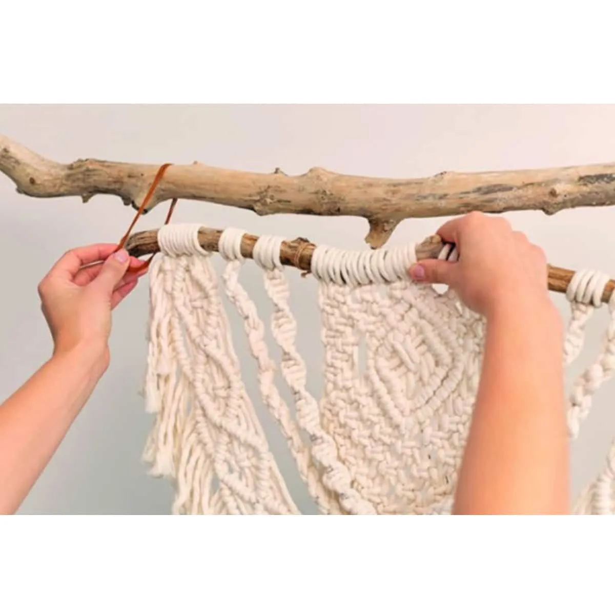 Bobine de fil de coton câblé recyclé – Écru – Image 2
