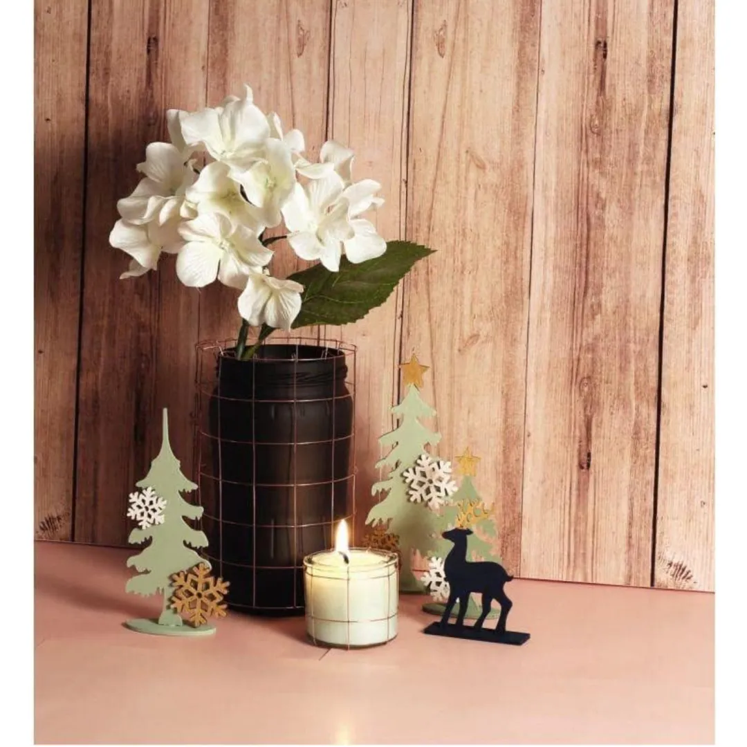 Kit de décoration en bois à construire – Forêt de Noël – Image 3