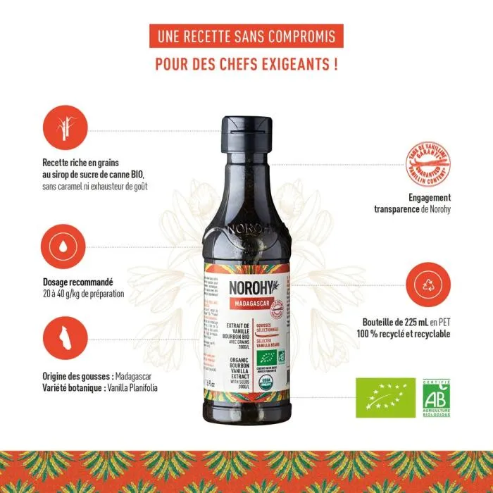 Extrait de Vanille de Madagascar Bourbon Bio - 225 ml – Image 2