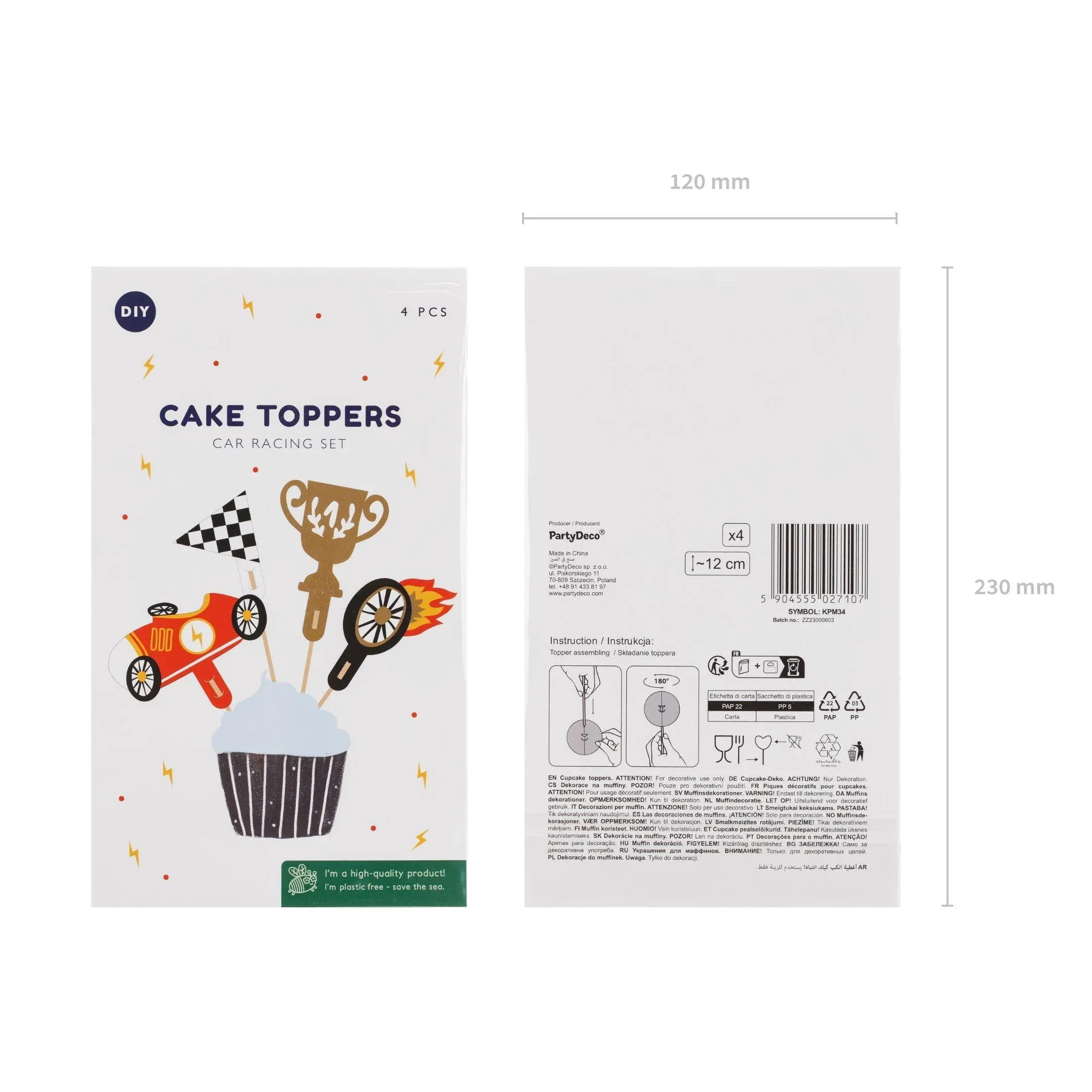 Set/4 Toppers Cars Racing – Image 3