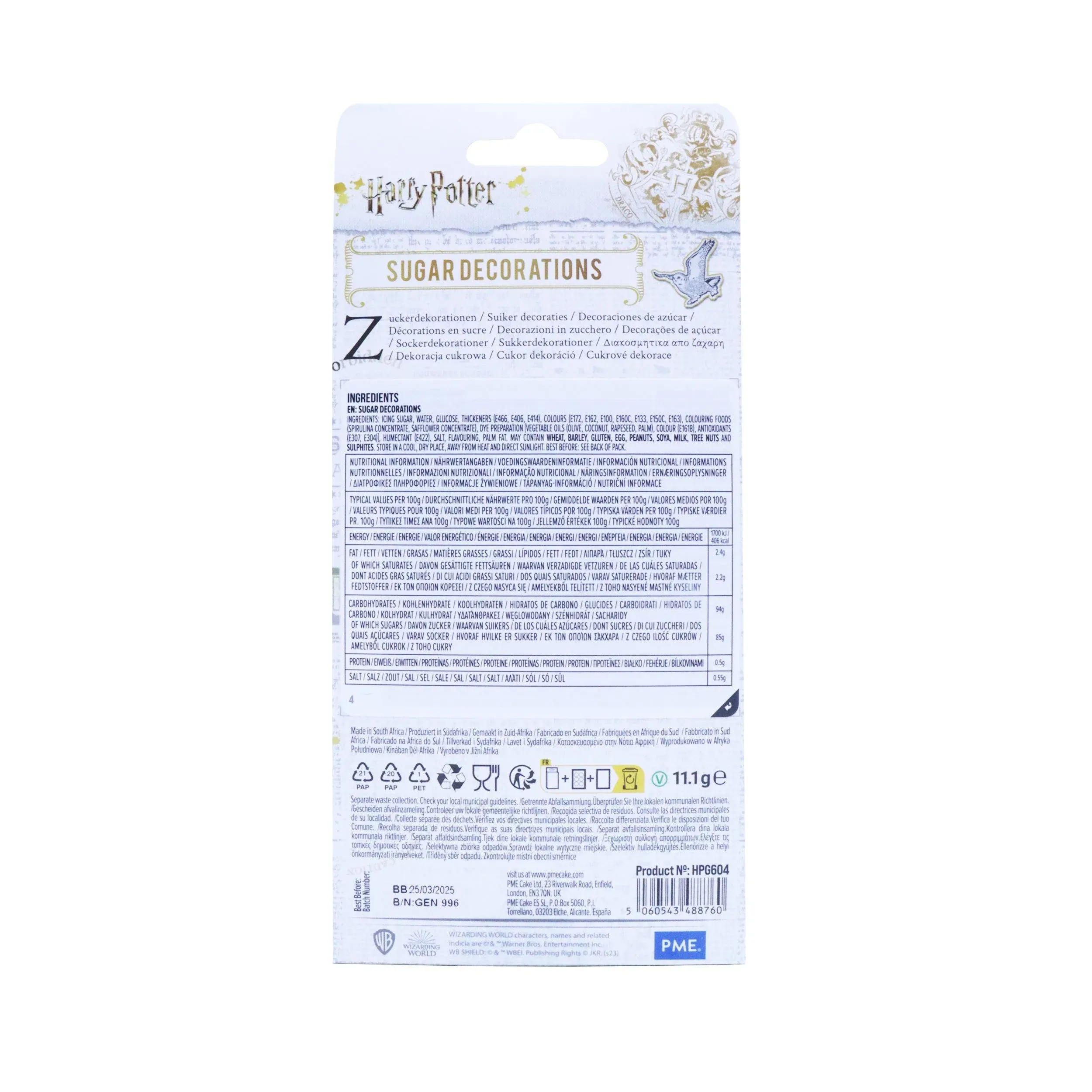 Set/6 Décorations Comestibles Hogwarts – Image 3