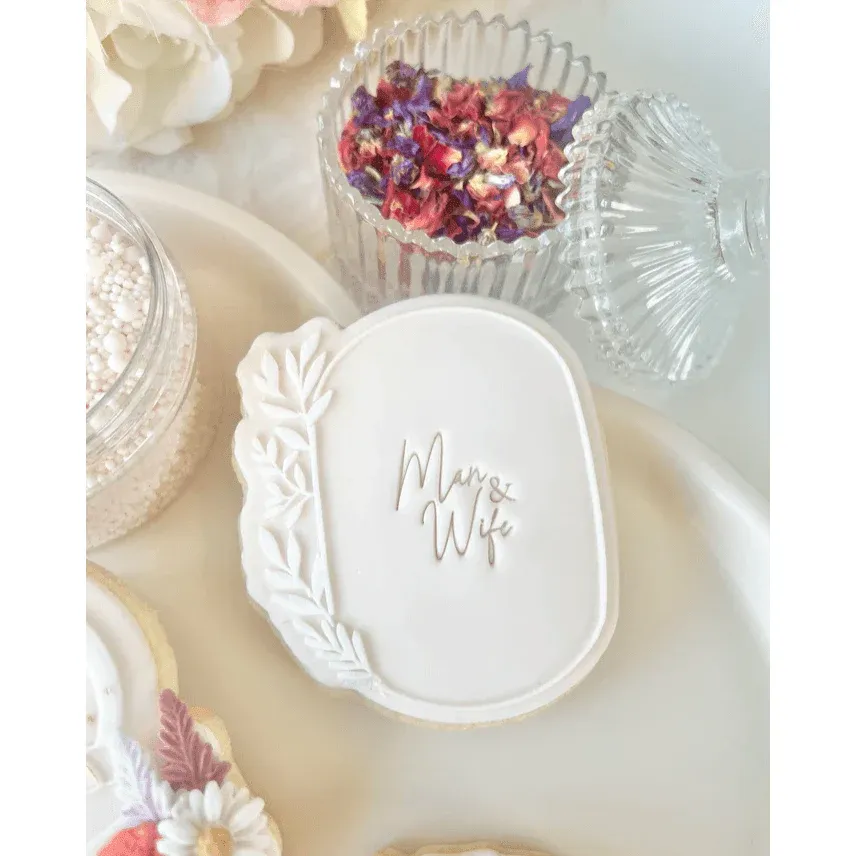 Tampon 3D + Cutter - Forme Ovale Fleurie – Image 2